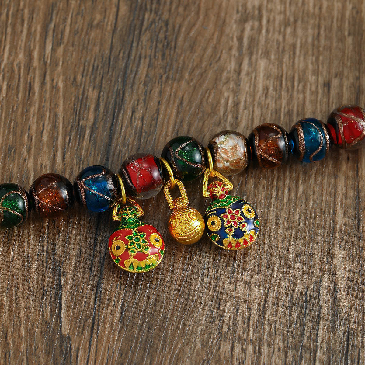 Glazed Beaded Charm Apple Watch Band
