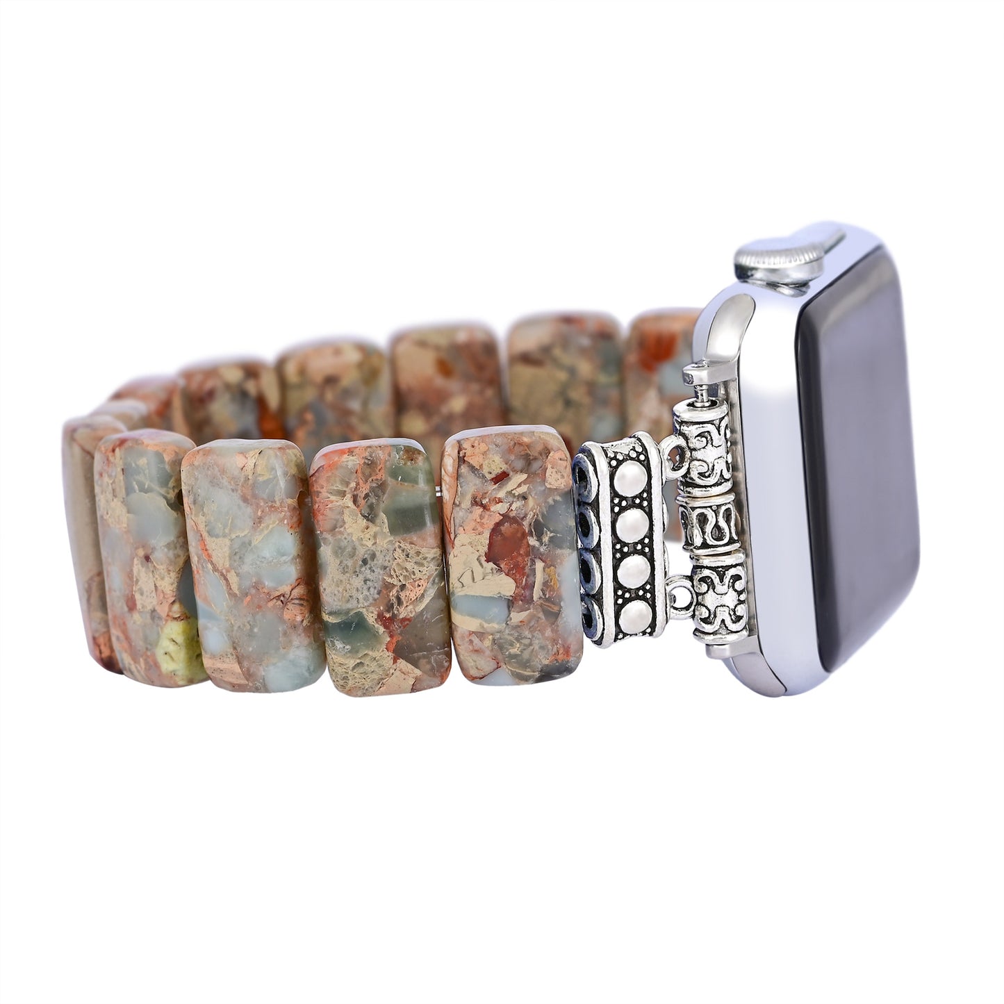 Earth Tibetan Jasper Stretch Apple Watch Strap