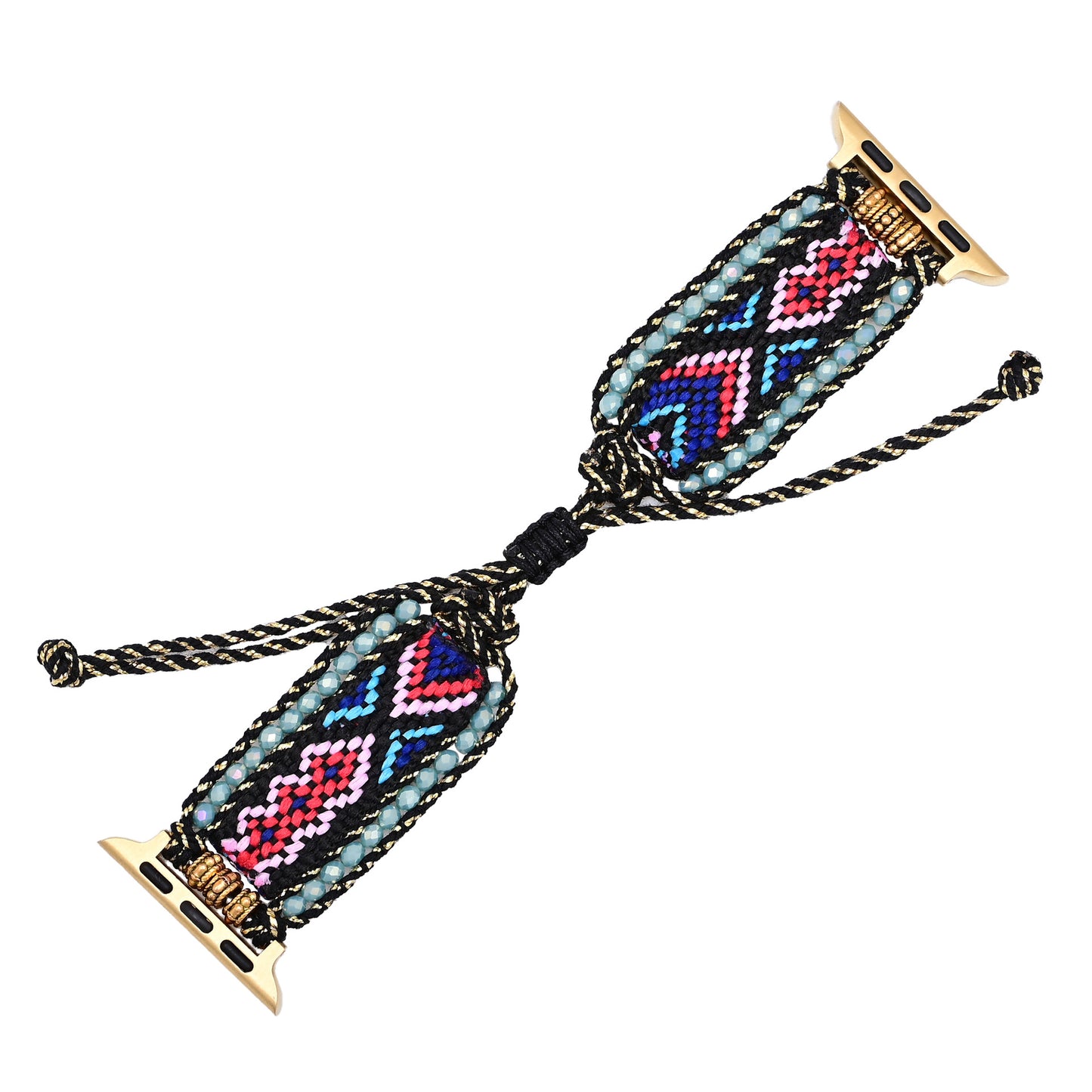 Boho Aquamarine Braided Apple Watch Band