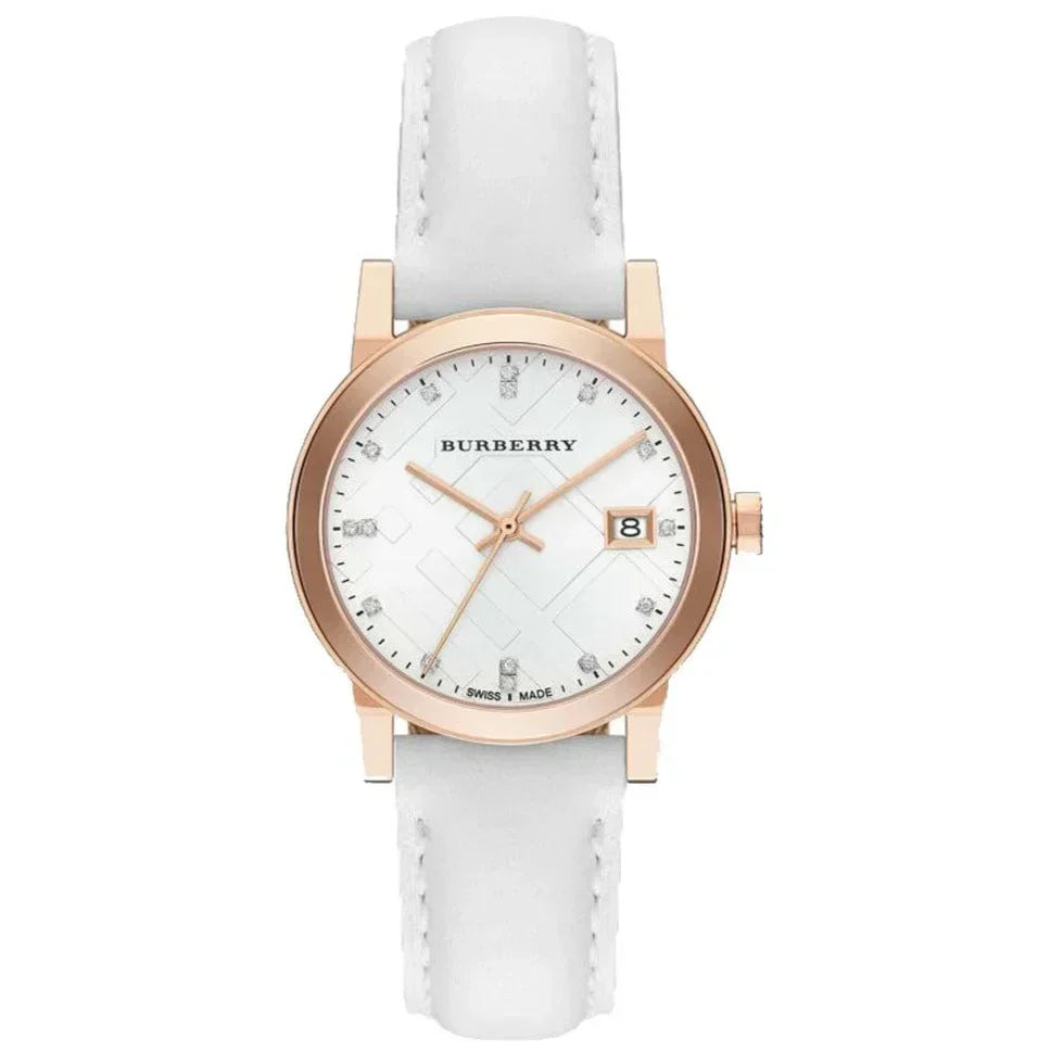 Burberry The City Diamond Ladies Rose Gold 34mm Watch