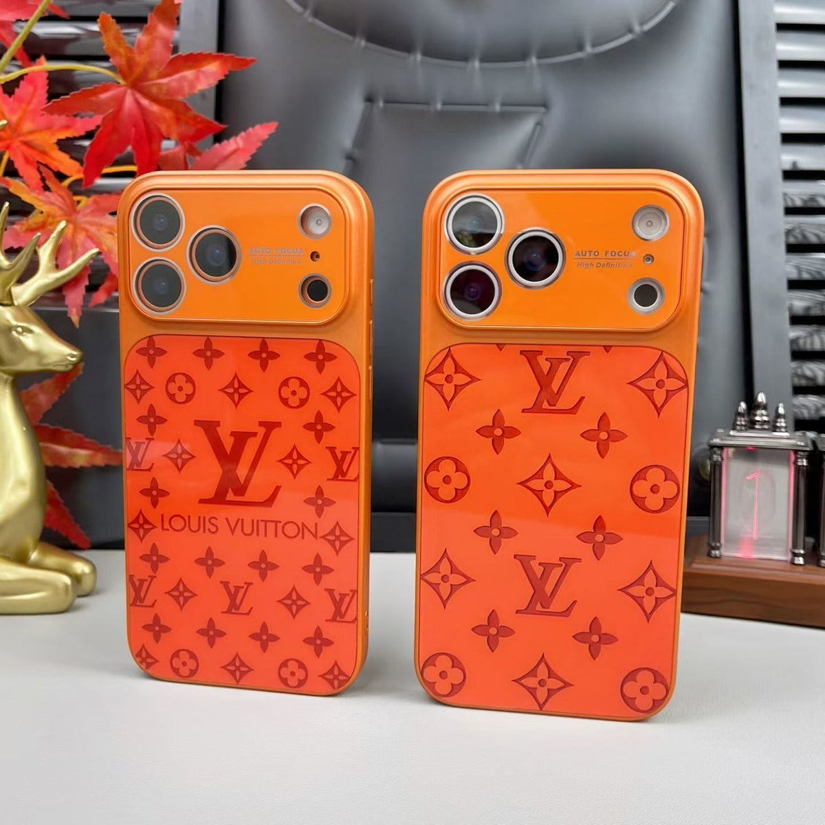 Gloss Monogram iPhone Case for 14-17/Pro/Pro Max