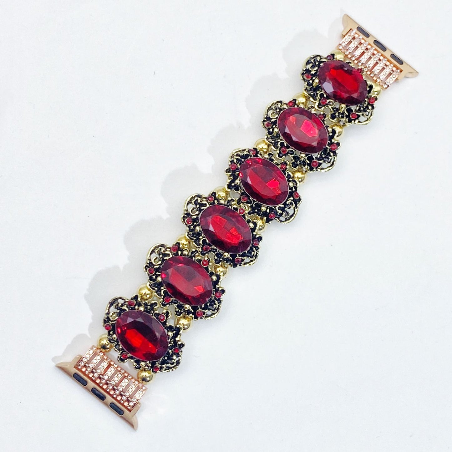 Vintage Emerald Rhinestone Apple Watch Band