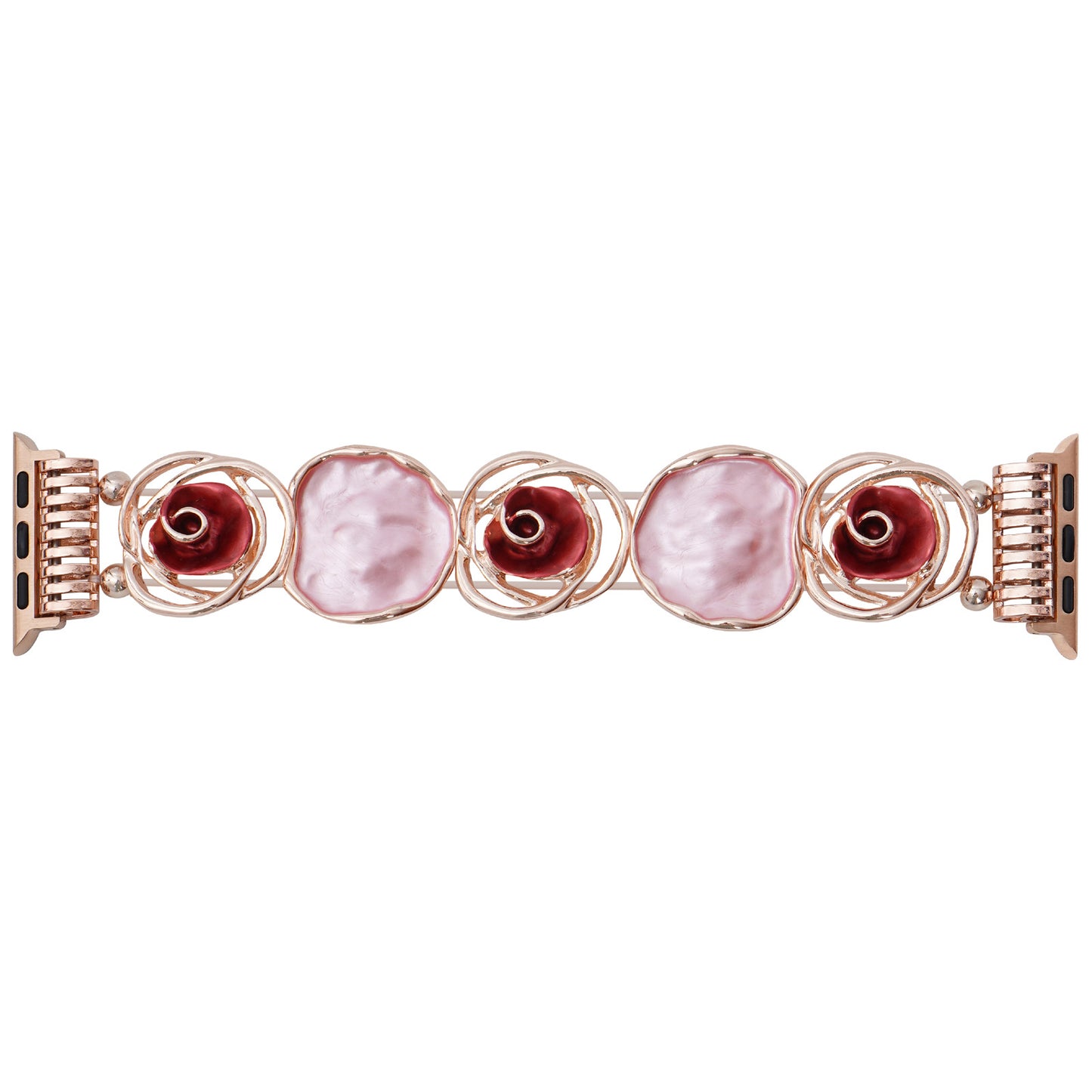 Rose Beaded Stretch Apple Watch Band