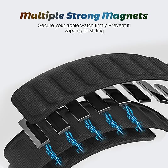 Magnetic Nylon Band for Apple Watch 38–49mm – Unisex