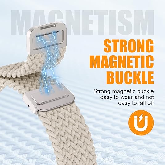 Magnetic Braided Nylon Loop for Apple Watch – Unisex