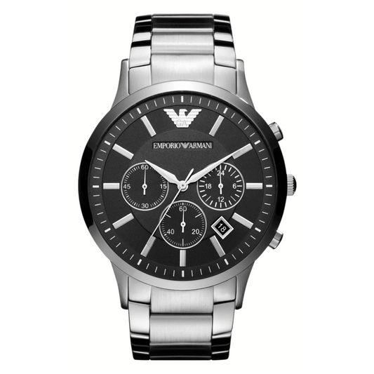 Emporio Armani Men's Renato Chronograph Watch Black