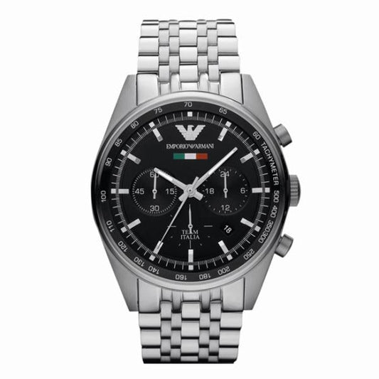 Emporio Armani Men's Team Italia Chronograph Watch Steel