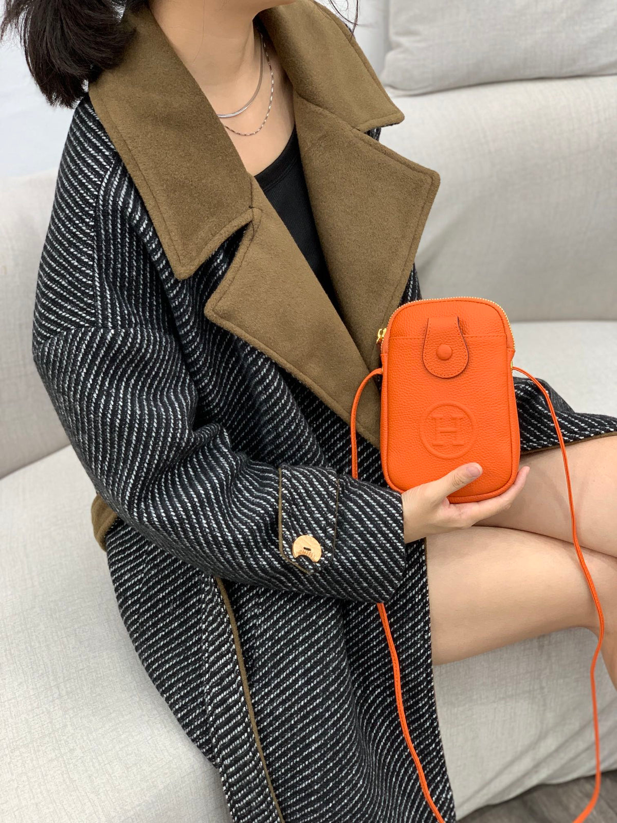 HMS Calfskin Small Crossbody Bag