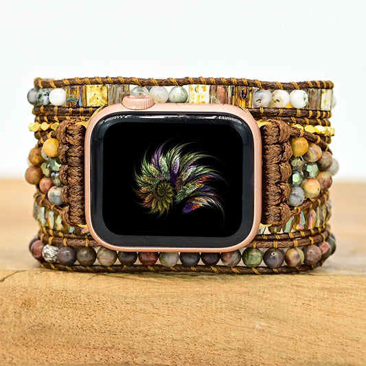 Bohemian Natural Stone Apple Watch Strap