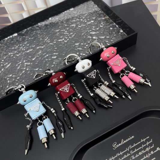 Prada Robot Keychain Keyring Bag Charm