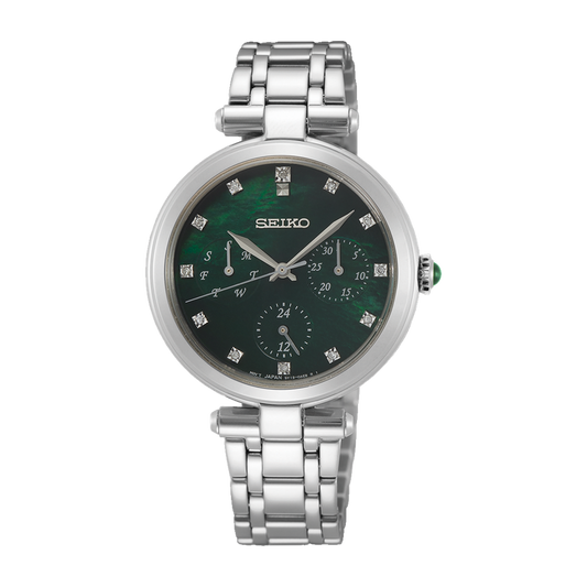 Seiko Caprice Ladies Green Watch