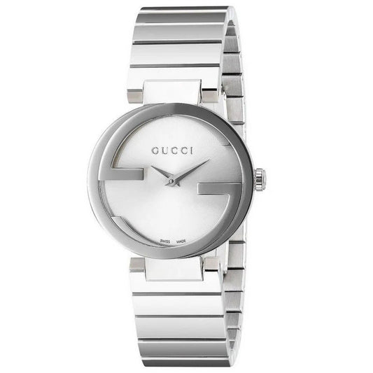 Gucci Watch Interlocking G Ladies 37mm Silver