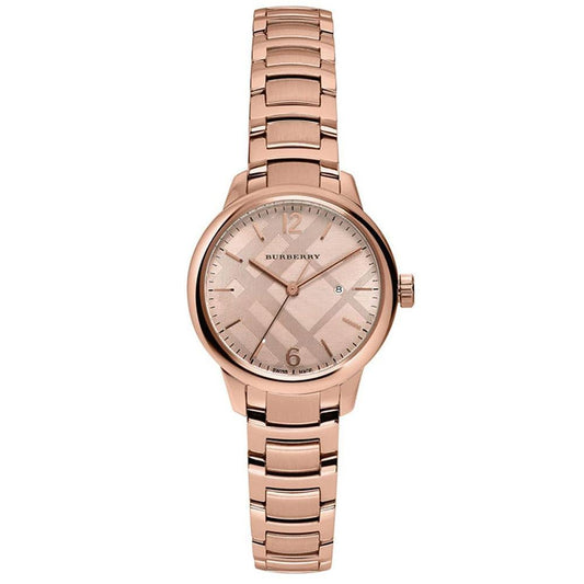 Burberry Ladies Rose Gold 32mm Watch
