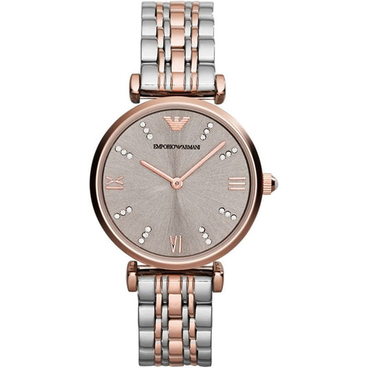 Emporio Armani Ladies Two Tone Watch