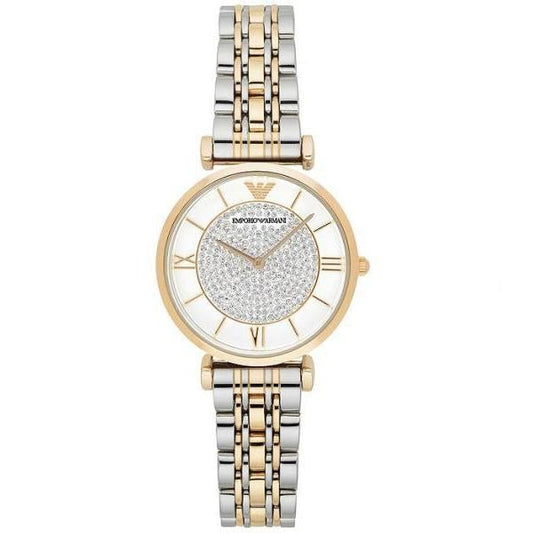 Emporio Armani Ladies Gold & Silver Watch