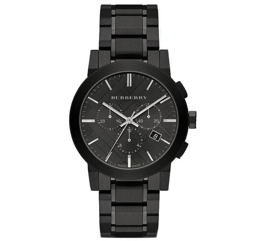 Burberry Men's Chronograph The City Black PVD 42mm Watch